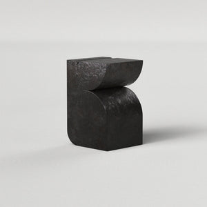 BLACK MARBLE SIDE TABLE