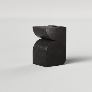 BLACK MARBLE SIDE TABLE