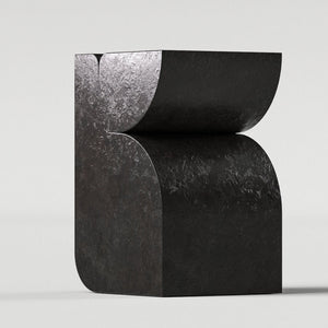 BLACK MARBLE SIDE TABLE