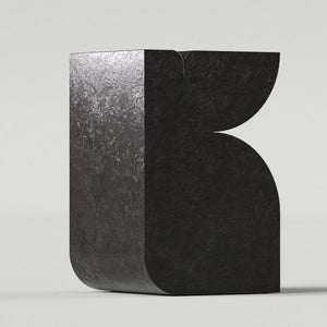 BLACK MARBLE SIDE TABLE