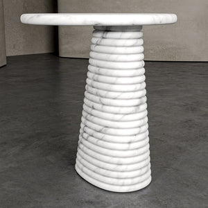 FLUTED SIDE TABLE