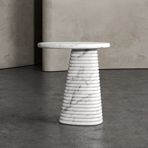 FLUTED SIDE TABLE