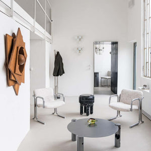 ROUND SCLUPTURE SPIDER GREEN STOOL