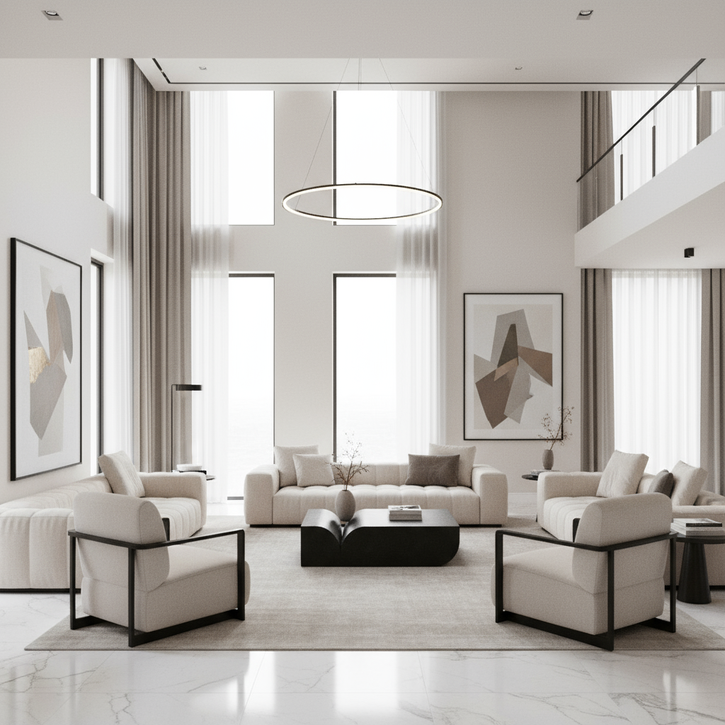 BLACK MARBLE COFFEE TABLE