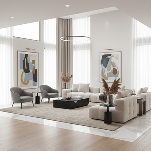 BLACK MARBLE COFFEE TABLE