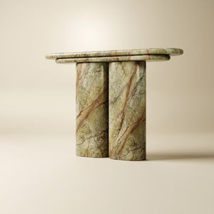 Marmo Verde Rainforest console table