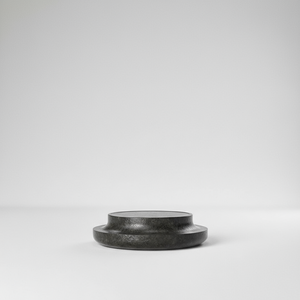 ROUND BLACK MARBLE COFFEE TABLE