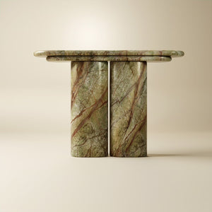 Marmo Verde Rainforest console table
