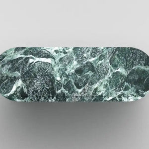 GREEN TRIVIA CONSOLE TABLE