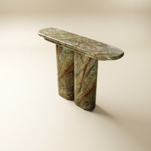 Marmo Verde Rainforest console table