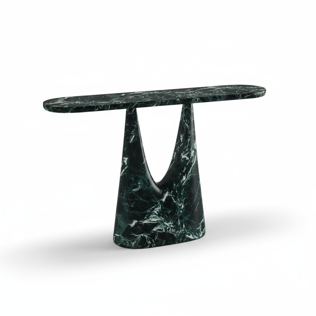 Emerald Green Console Table
