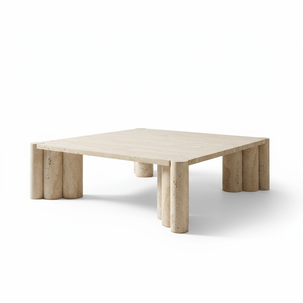 Travertine 4 Scrum Coffee Table