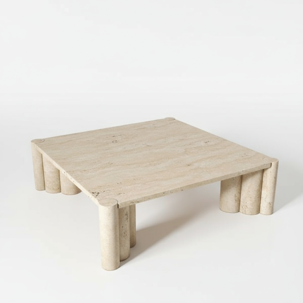 Travertine 4 Scrum Coffee Table