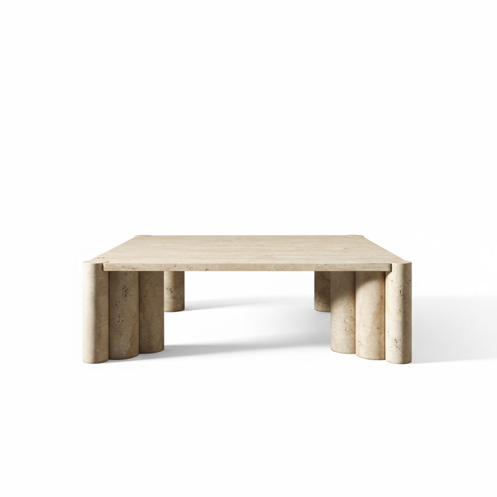 Travertine 4 Scrum Coffee Table