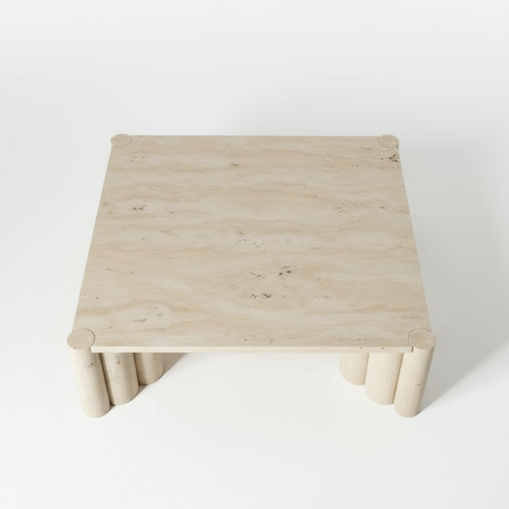 Travertine 4 Scrum Coffee Table
